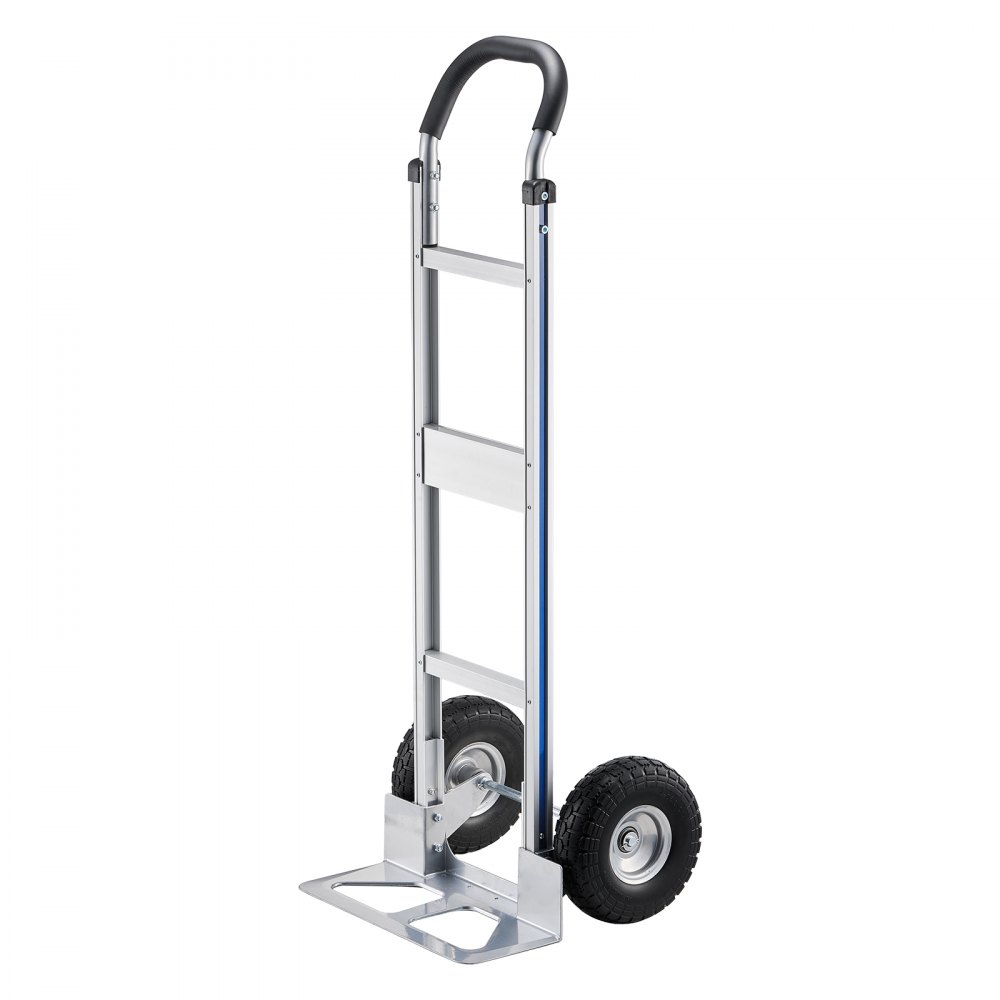 Sack Truck, 227kg Load Capacity, Heavy Duty Transport Truck with Handle, Aluminum Alloy Hand Truck with Lashing Strap, Stacking Truck for Moving Home, Office, Warehouse, 480x500x1340mm Sack Truck, 227kg Load Capacity, Heavy Duty Transport Truck with Handle, Aluminum Alloy Hand Truck with Lashing Strap, Stacking Truck for Moving Home, Office, Warehouse, 480x500x1340mm