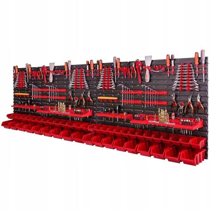 Workshop shelf tool wall 230x78 cm complete set