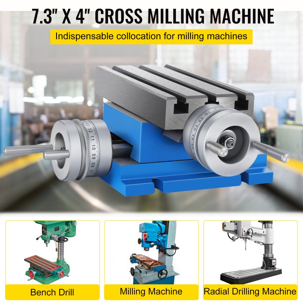 MX-75 Multifunctionele freeswerktafel 185 x 100 mm Freeswerktafel X 80 mm Y 75 mm Kruistafelboor voor boor- en freesmachines (MX-75) MX-75 Multifunctionele freeswerktafel 185 x 100 mm Freeswerktafel X 80 mm Y 75 mm Kruistafelboor voor boor- en freesmachines (MX-75)