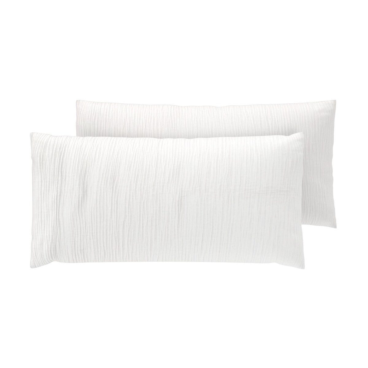 LIVARNO® Muslin cushion cover, 40 x 80 cm, 2 pieces