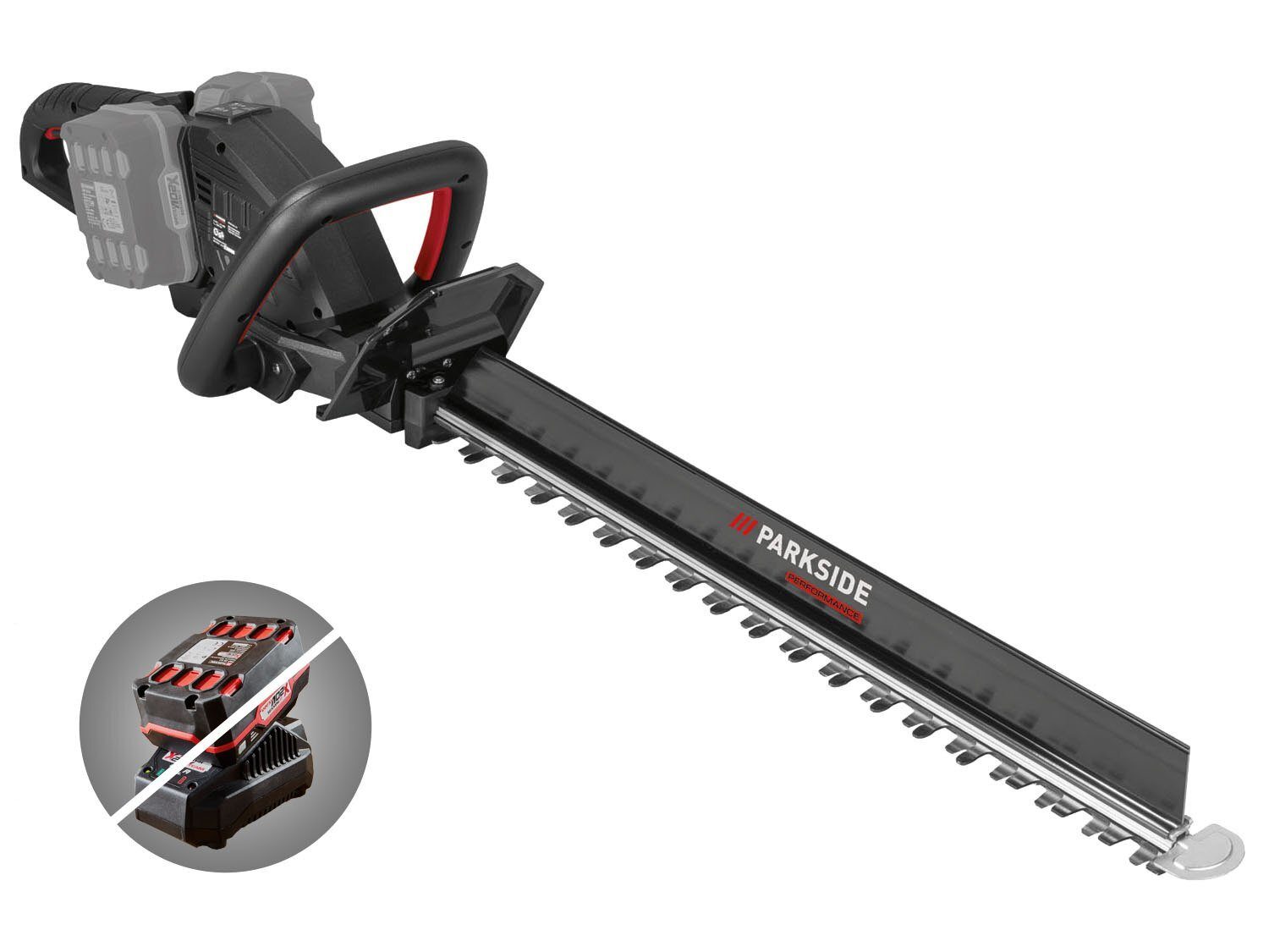 Taille-haie sans fil PARKSIDE PERFORMANCE »PPHSA 40-Li B2«, 2 x 20 V, sans batterie ni chargeur