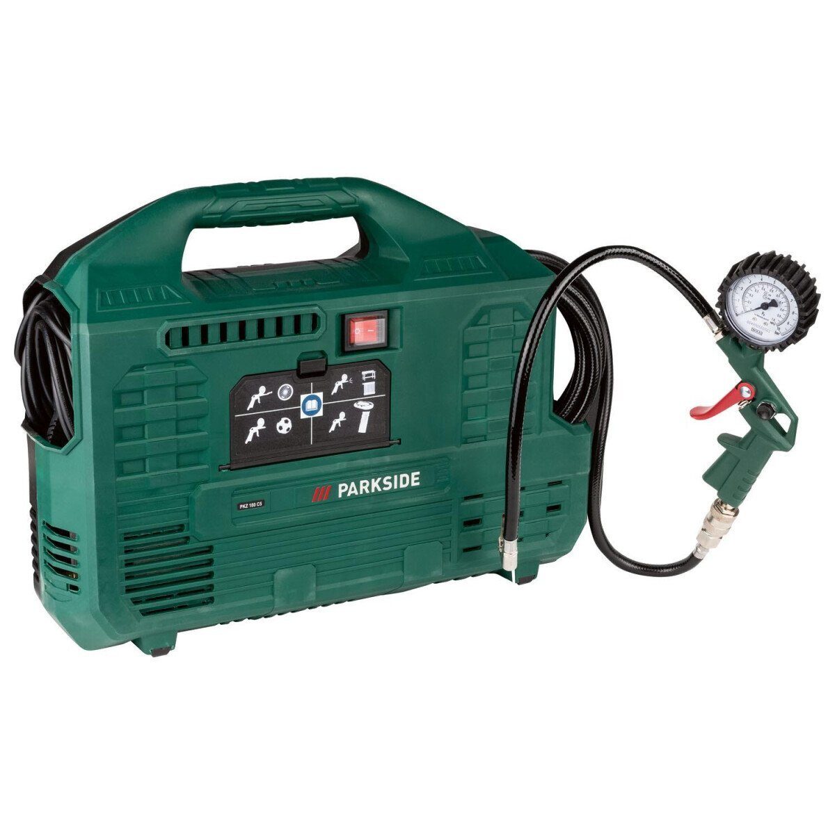 Compresseur PARKSIDE® »PKZ 180 C5«, portable, 1100 watts