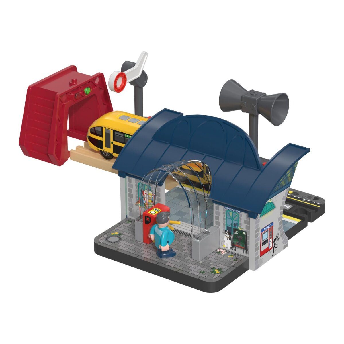 lupilu® Interactieve treinstationset / brandweerinzetset (treinstation)