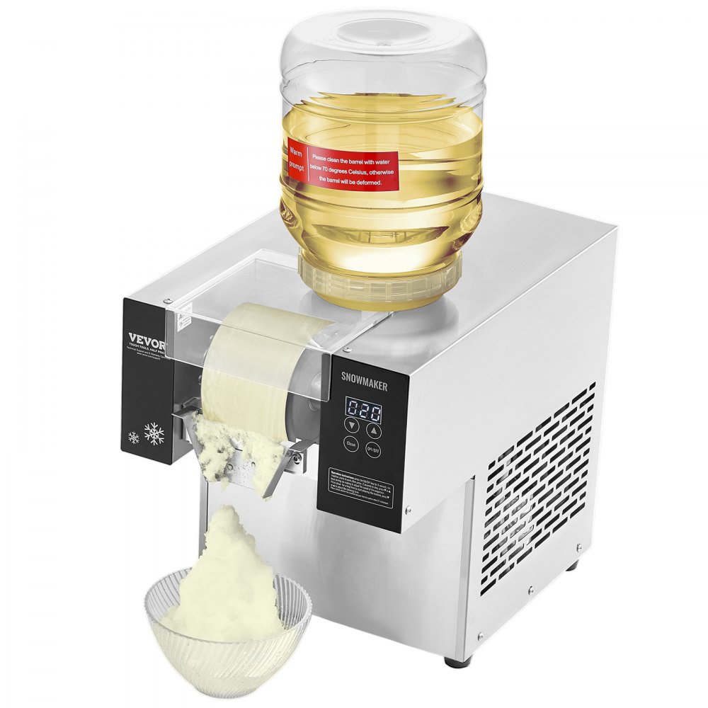 Commercial Snowflake Ice Machine Snow Ice Maker, 170kg/day Snowflake Ice Machine, Stainless Steel Ice Shaver, Electric Snow Cone Maker, Air Cooling System for Bakery Cafe Commercial Snowflake Ice Machine Snow Ice Maker, 170kg/day Snowflake Ice Machine, Stainless Steel Ice Shaver, Electric Snow Cone Maker, Air Cooling System for Bakery Cafe
