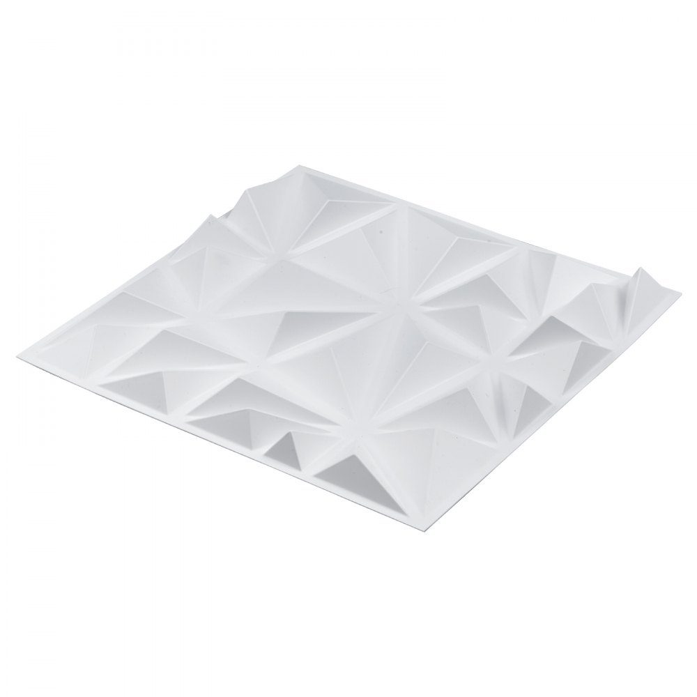 3D-wandpanelen set van 33 30x30cm PVC moderne minimalistische wandpanelen 2,97m² wanddecoratie interieurdecoratie voor plafond slaapkamer woonkamer speelkamer mat wit