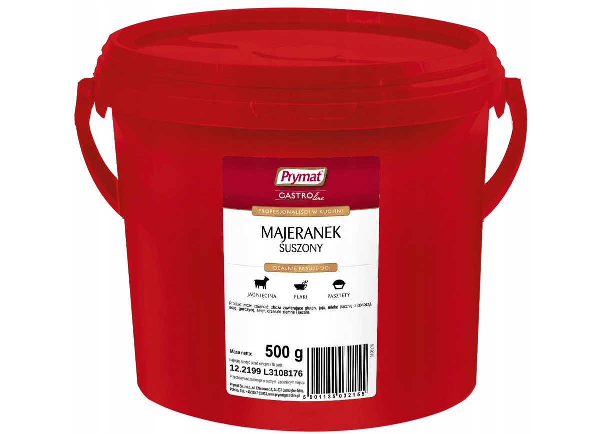 2 x majeranek Prymat, 2 x wiaderka przyprawy gastro po 500 g 2 x majeranek Prymat, 2 x wiaderka przyprawy gastro po 500 g