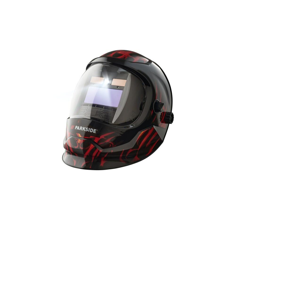 PARKSIDE® automatische lashelm »PSHL 2 D1«, zwart/vlammen