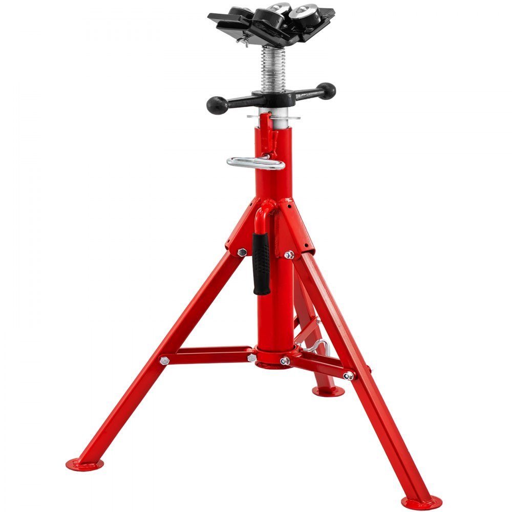 Pipe support with 4-ball transmission, V-head 1107A, foldable pipe stand, 680 kg load capacity, pipe rod height adjustable