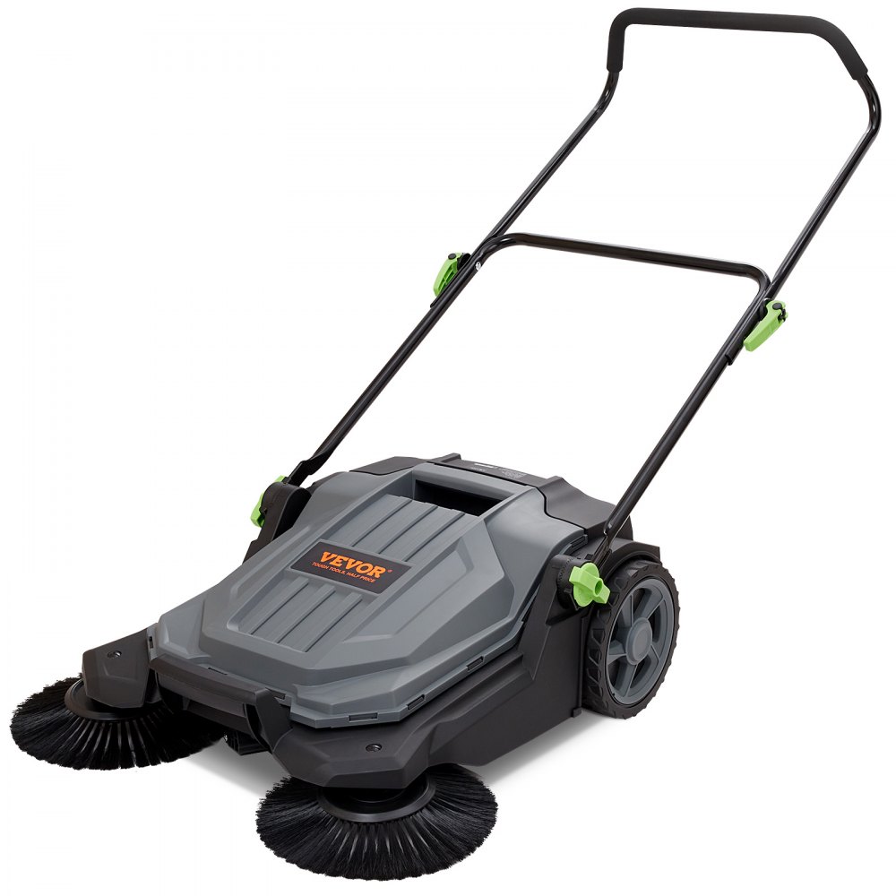 Achterloopveegmachine met een breedte van 65 cm en een afvalcontainer van 19 liter Achterloopveegmachine met een breedte van 65 cm en een afvalcontainer van 19 liter