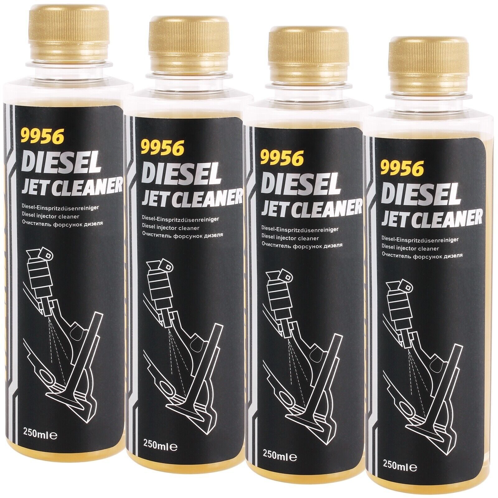4x 250 ml INJEKTORREINIGER DIESELJET-REINIGER INJEKTOR-REINIGER