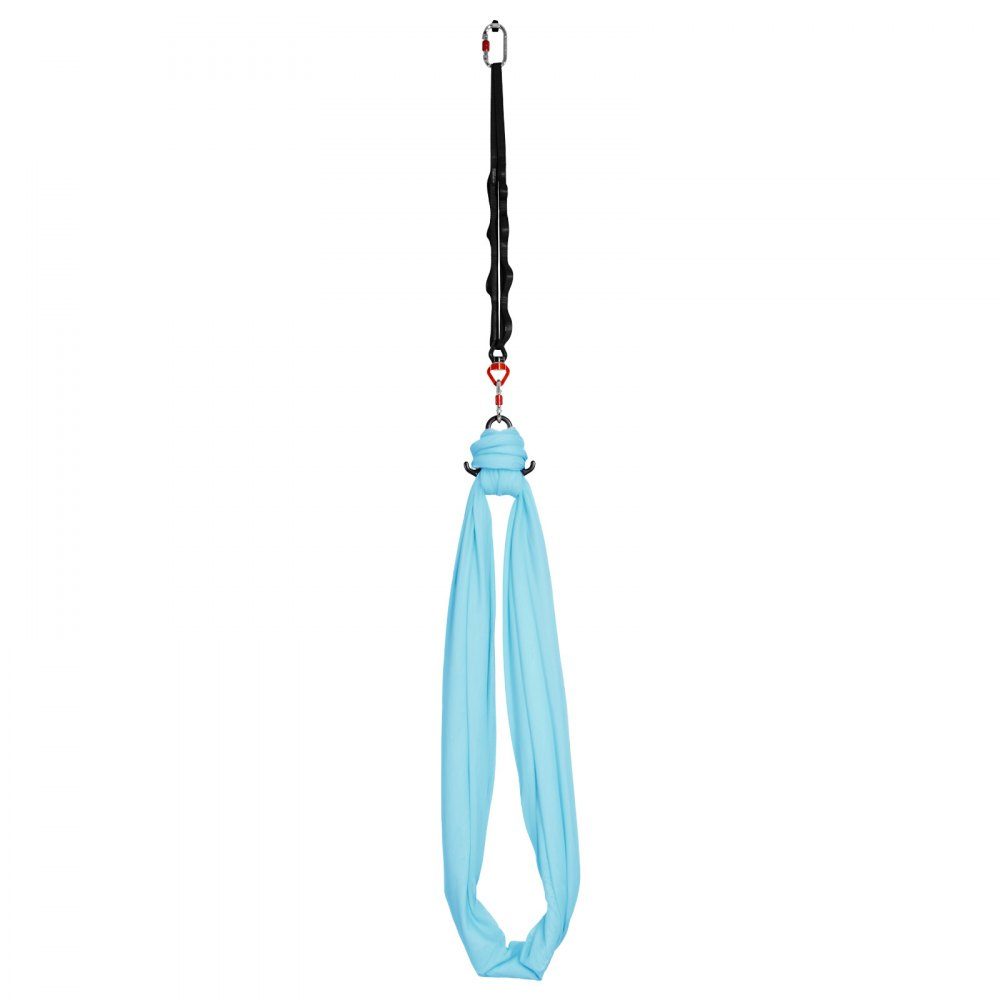 Aerial Yoga Hammock, Maximum Load 300lbs, Yoga Swing with Nylon Fabric, Daisy Rope and PE Zipper Bag, Gymnastics Swings, Dual Function, Anti-Gravity Exercises, Blue