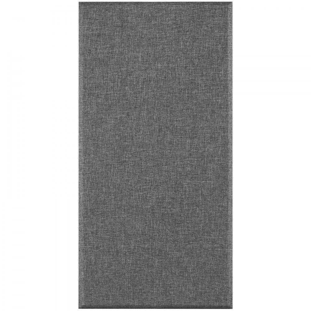 Akustikplatten, 4 Stück, 600 x 300 x 50 mm, Fiberglas, schallabsorbierende Platten, selbstklebend, Akustikwandpaneele, für Studios, Büros, Heimkinos, Konferenzräume, grau