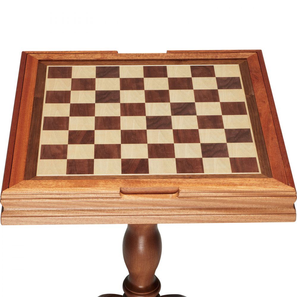 Jeu d'échecs en bois, 650 x 650 x 675 mm, jeu d'échecs de bureau avec pièces d'échecs, jeu d'échecs pour les activités familiales, les voyages, les enfants, l'échiquier