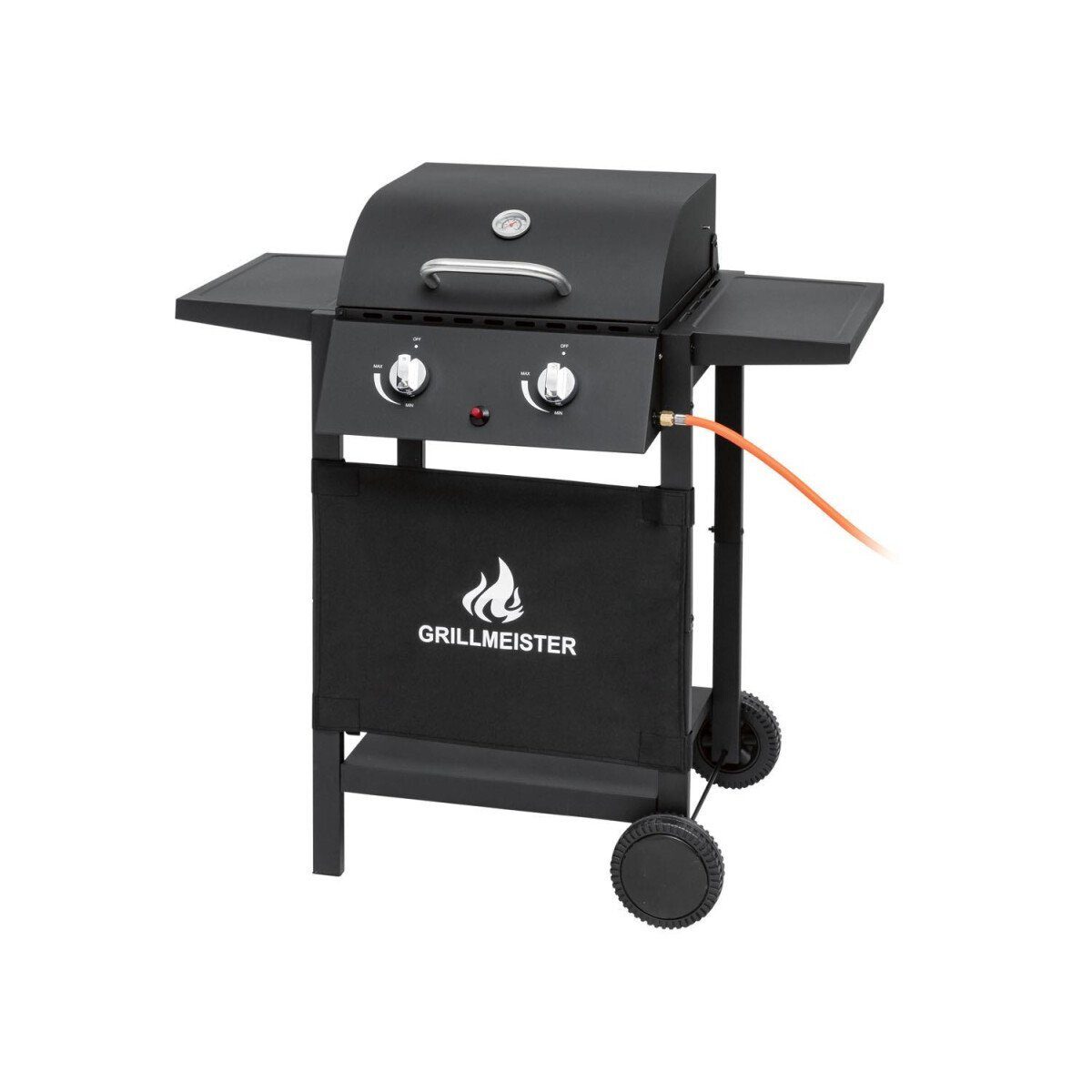 Barbecue à gaz BBQ GRILLMEISTER, 2 brûleurs, 6 kW
