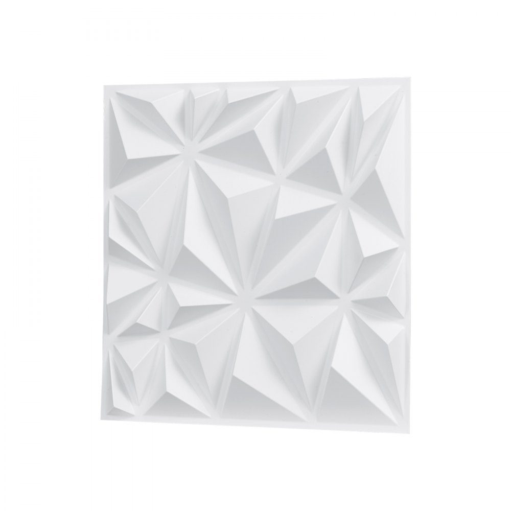 3D-wandpanelen set van 33 30x30cm PVC moderne minimalistische wandpanelen 2,97m² wanddecoratie interieurdecoratie voor plafond slaapkamer woonkamer speelkamer mat wit