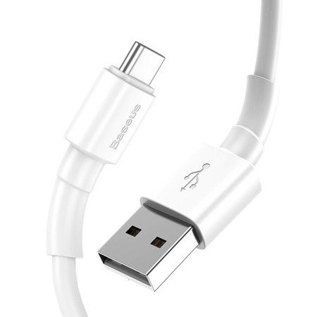 Câble USB solide Baseus Mini blanc