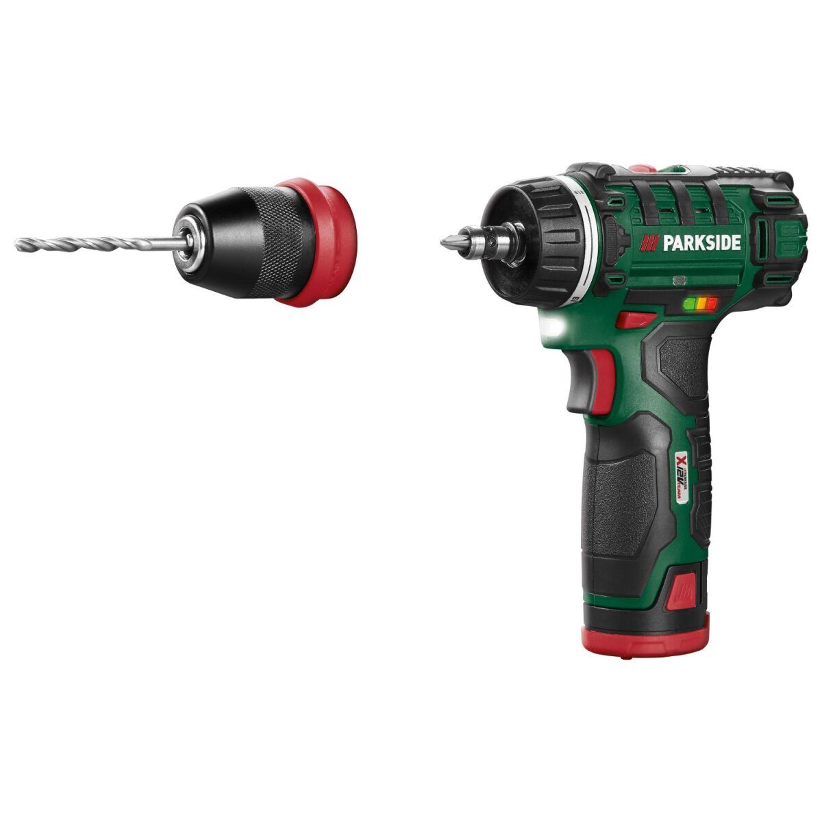 PARKSIDE® 12 V Akku-Bohrschrauber-Set „PBSA 12 E4“, mit Akku und Ladegerät, weitere Artikel