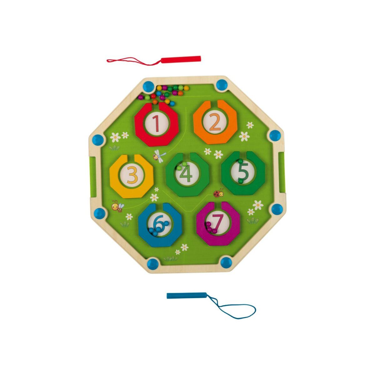 bâtons de comptage en bois lupilu® / labyrinthe magnétique / boulier / jouet arithmétique / jeu de logique