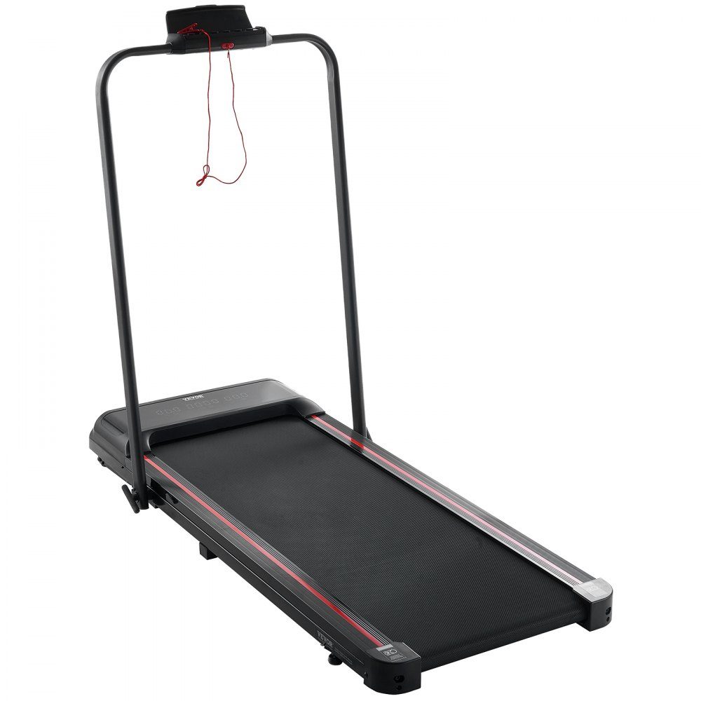 Walking Pad Laufband unter dem Schreibtisch, Laufband für die Arbeit, klappbares Laufband mit 120 kg Tragkraft, tragbares 2 in 1 Pad mit 2,5 PS, Lenkerfernbedienung, LED-Anzeige 1-12 km/h