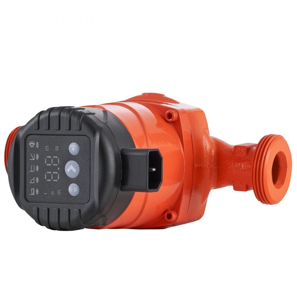 Warmwatercirculatiepomp, energiezuinig, hoog rendement warmtepomp, ECM permanente magneetmotor, 220V, 22W, 50L/min max. debiet, 4 m max. opvoerhoogte, 1,5" schroefdraadaansluiting, 5 intelligente regelmodi, laag geluidsniveau