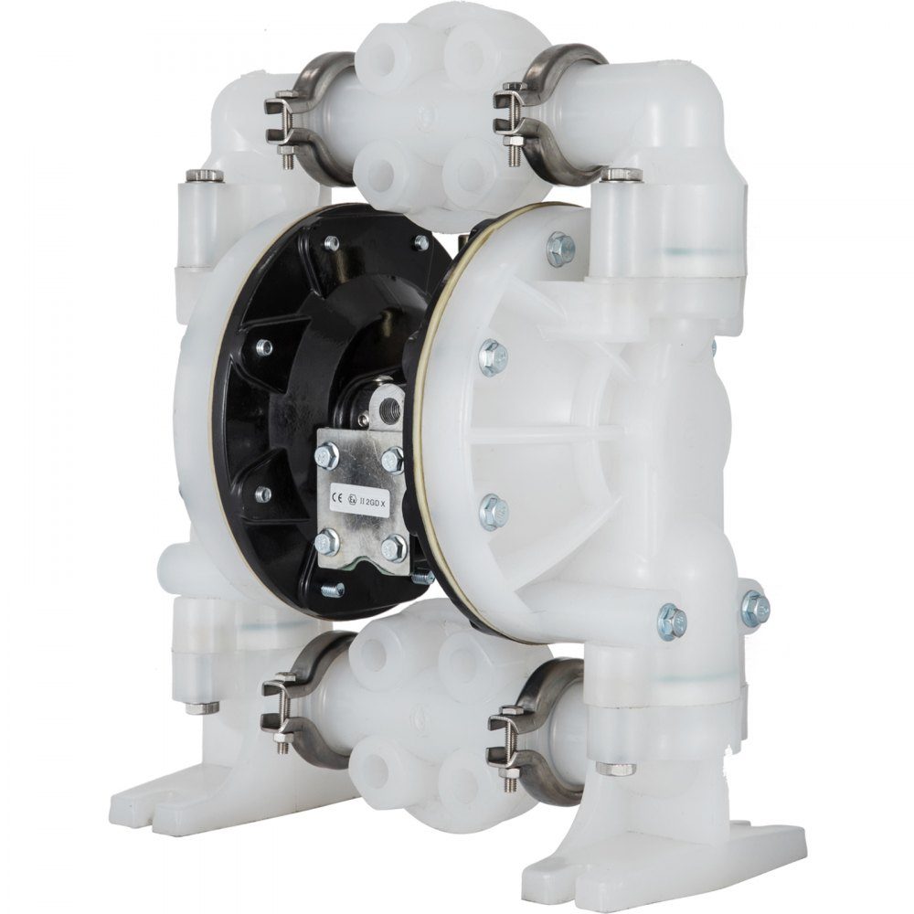 Pneumatyczna pompa z podwójną membraną, wlot/wylot 2,54 cm / 25 mm, polipropylen 136 l/min, max. 7 barów / 100 psi do zastosowań chemicznych i przemysłowych
