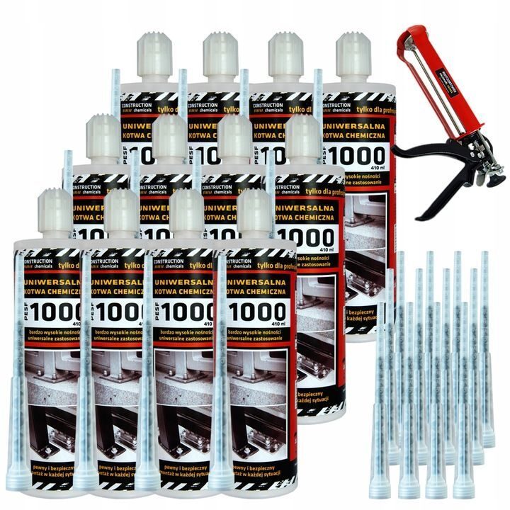 12x injectiemortel composiet mortel deuvelchemie heavy duty starterset