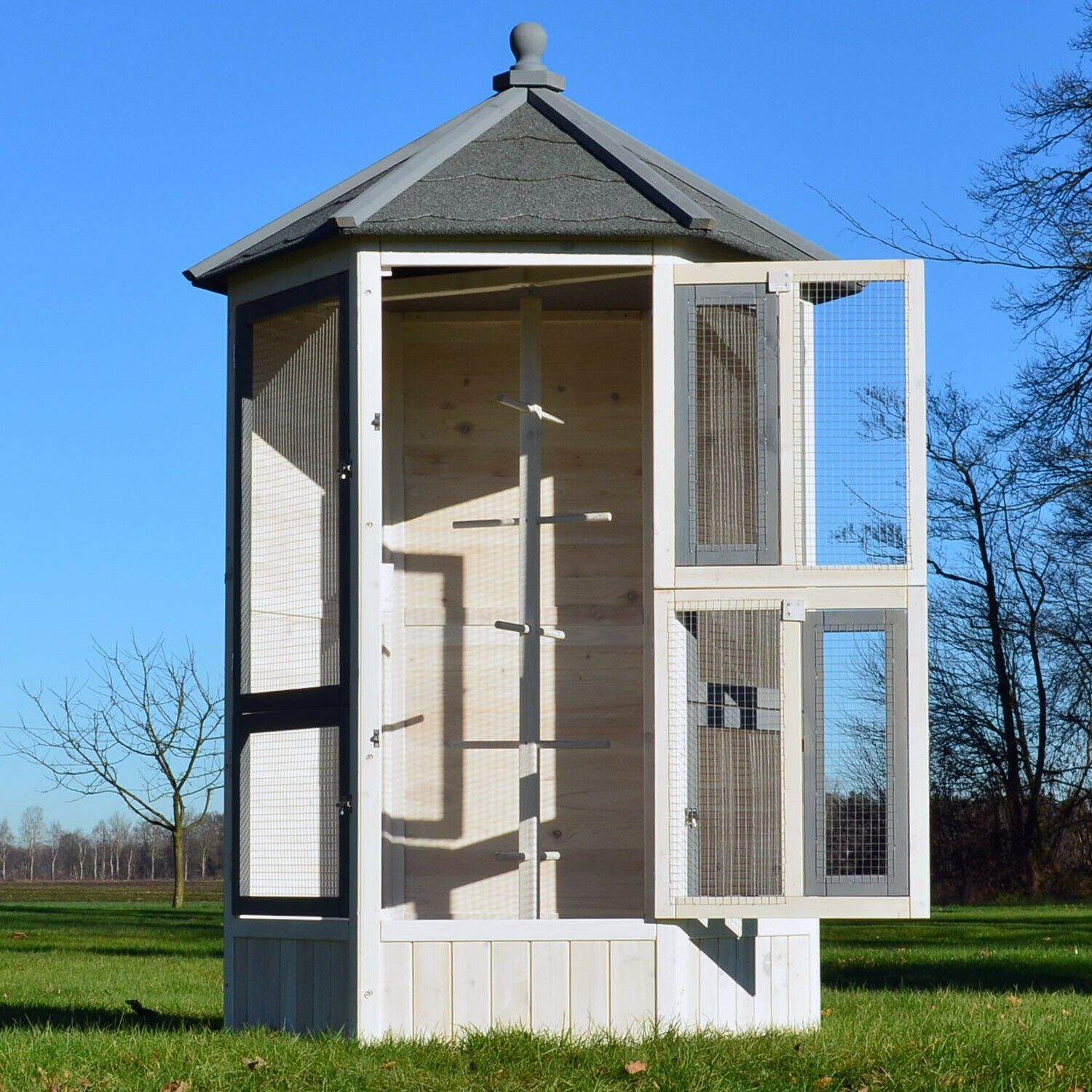 Deluxe Vogelvoliere, Vogelkäfig, Vogelhaus, Vogelkäfig