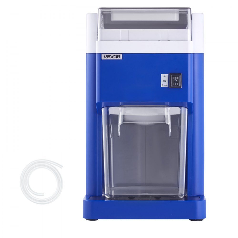 Commerciële ijsscheermachine Sneeuwkegelmachine 1,8 liter Fijn en pluizig mit 300-W-Motor en roestvrijstalen messen Commerciële ijsbreker voor dessertwinkel Familiebijeenkomst Restaurant Blauw