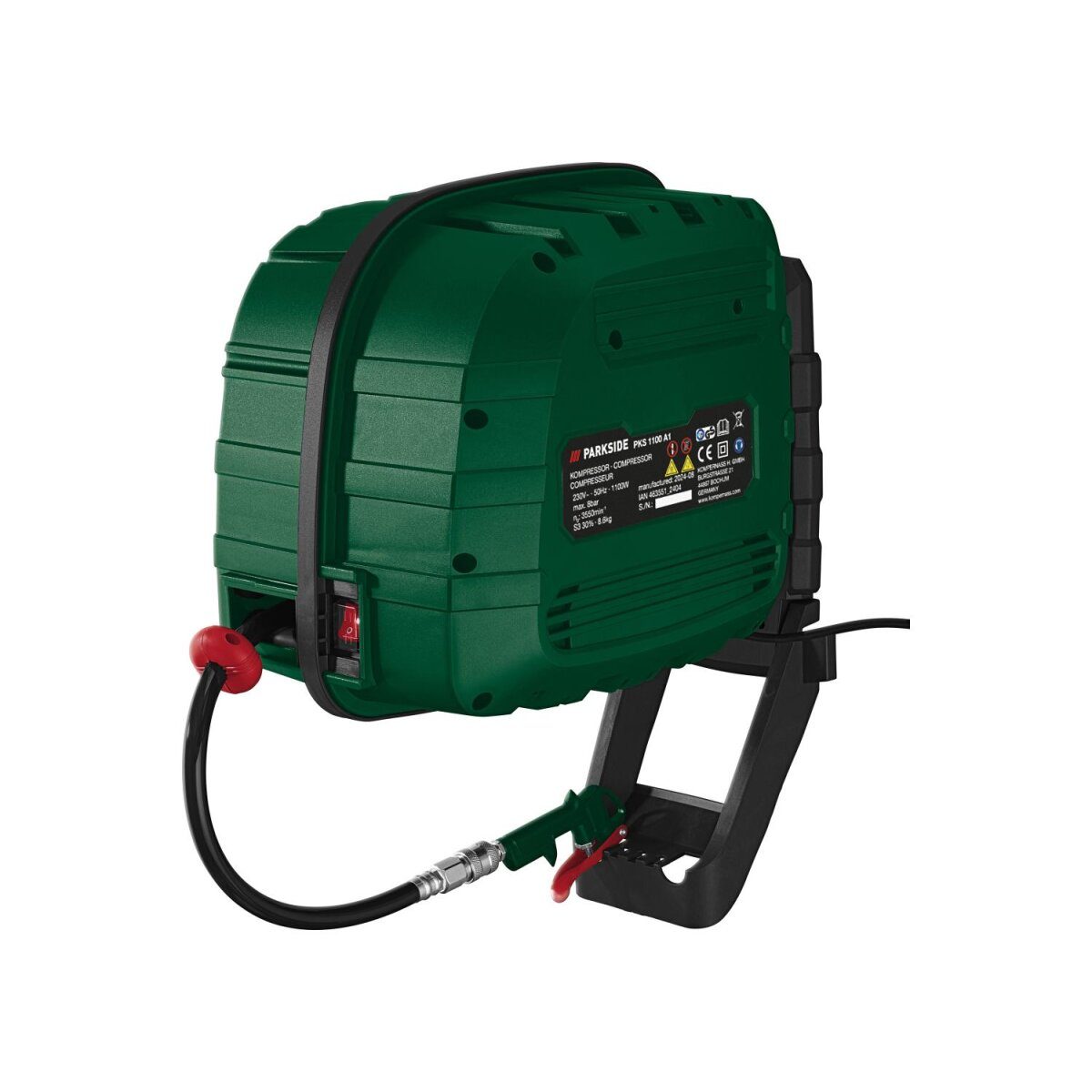 Compresseur PARKSIDE® »PKS 1100 A1«, avec tambour-enrouleur automatique