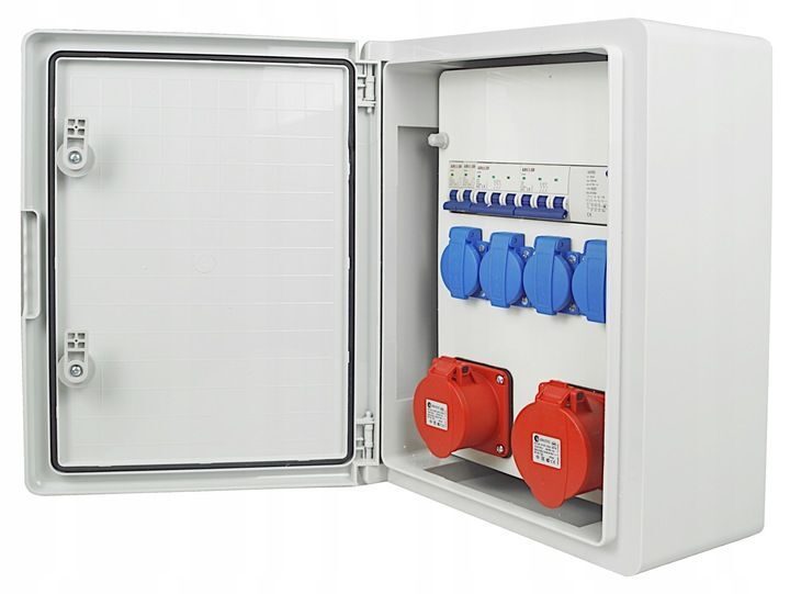 Schaltanlage Elektro-Wandverteiler 1x 16A / 1x 32A / 4x230V Komplettset Baustromverteiler