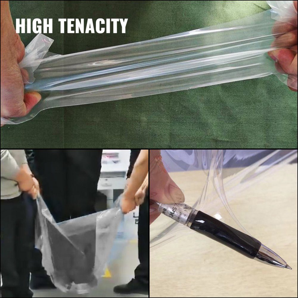 PE greenhouse films 4.5 m long x 12.2 m wide transparent greenhouse films, 0.15 mm thick polyethylene tunnels, tear-resistant garden films made of polyethylene as plastic films for outdoor covers