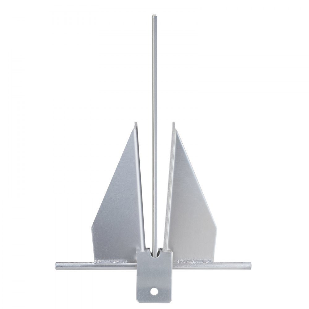 Fluke anchor set. Fluke Hot Dip Galvanized Steel Anchor with 8ft Chain, 100ft Rope and zwei 11-mm- Shackles, Boat Anchor for Small Vessels under 30ft, Seas, Rivers and Coasts, 15lb