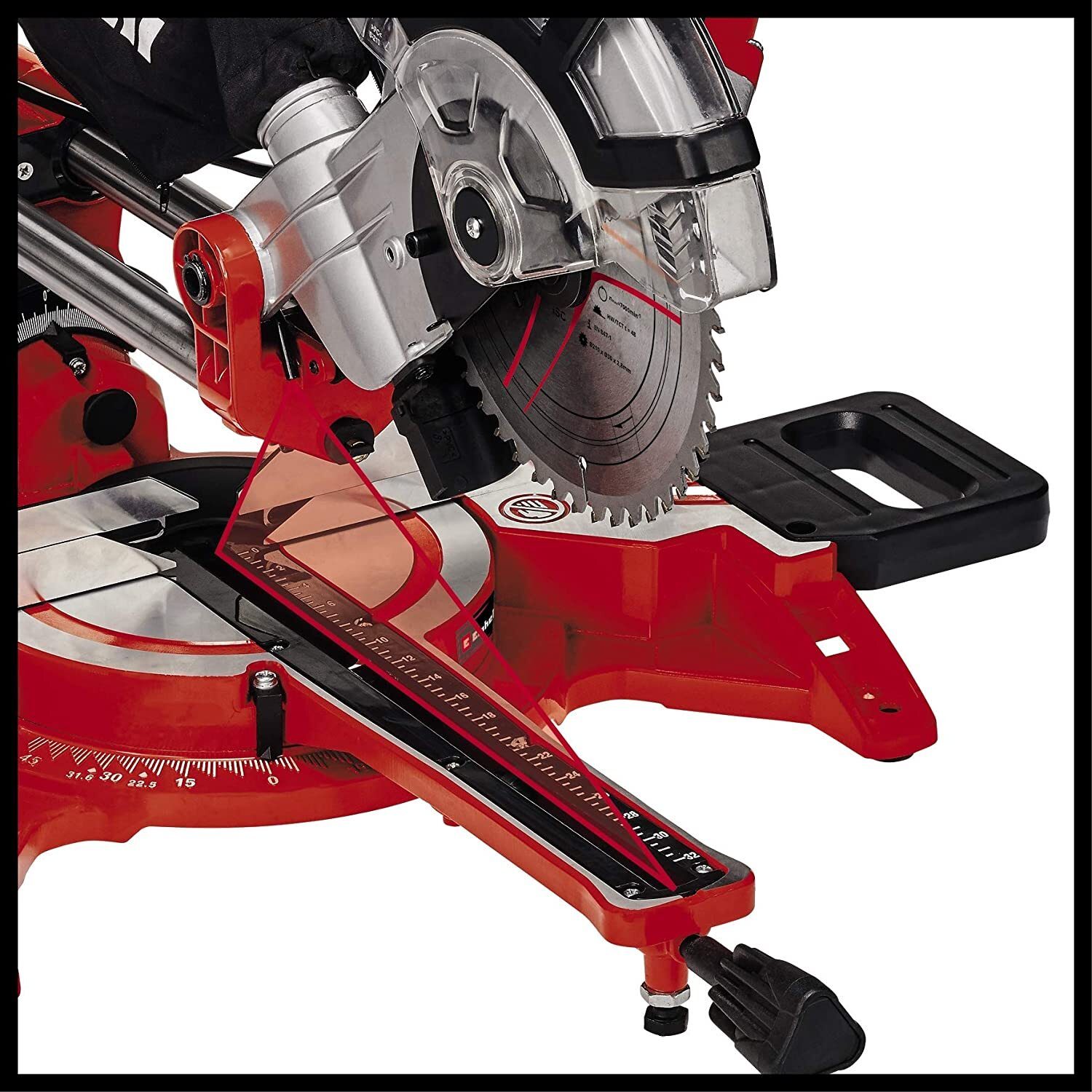 Einhell Zug-Gehrungssäge TC-SM 2131/1 Dual (1.500 W, Ø210 x Ø30 mm Sägeblatt, 31 cm/21 cm Schnittbreite 90°/45°, Neuheit 2020, Zugfunktion, Klemmvorrichtung, inkl. Hartmetall-Sägeblatt)