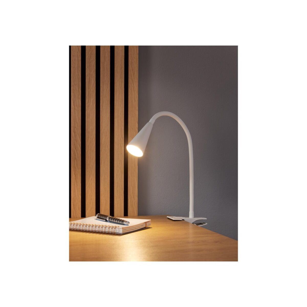 LIVARNO home LED-Klemmleuchte, mit flexiblem Metallhals