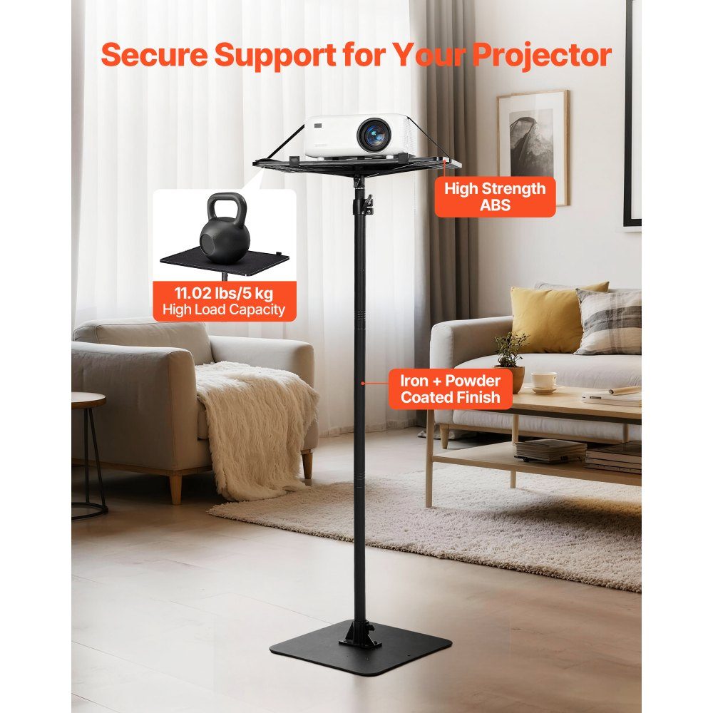 Projector Stand Projector Stand Height Adjustable 72-157cm, 360° Horizontal Rotating Floor Stand for Projector, Multifunctional Holder for Meetings, Outdoor Films 30 x 40 x 157cm