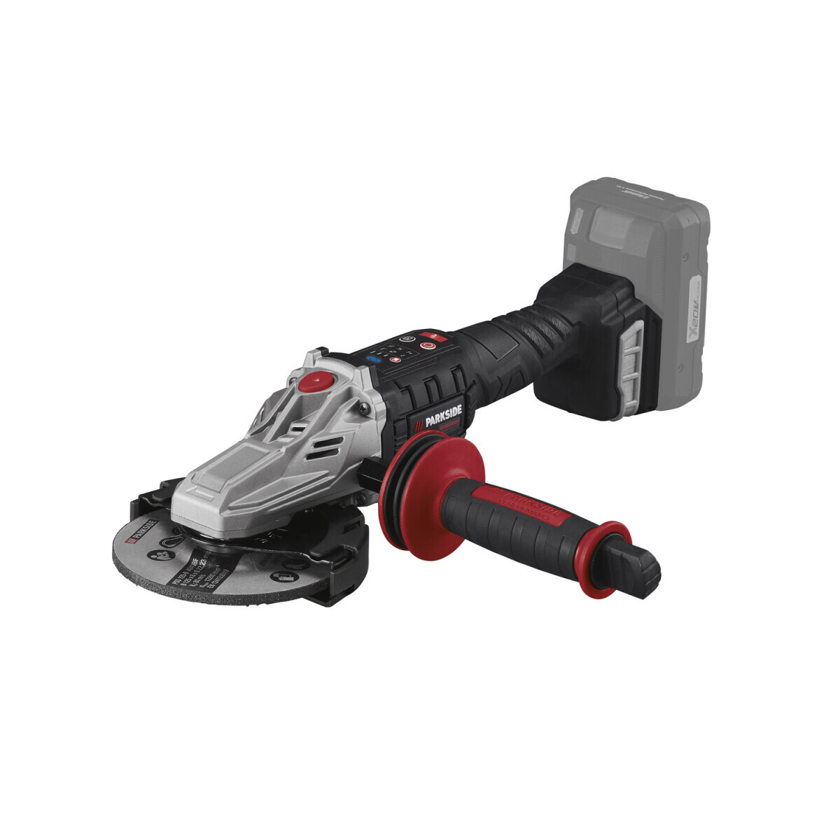 Meuleuse d'angle à tête plate sans fil PARKSIDE PERFORMANCE® 20 V »PPWSFA 20-Li A1«, sans batterie ni chargeur Meuleuse d'angle à tête plate sans fil PARKSIDE PERFORMANCE® 20 V »PPWSFA 20-Li A1«, sans batterie ni chargeur