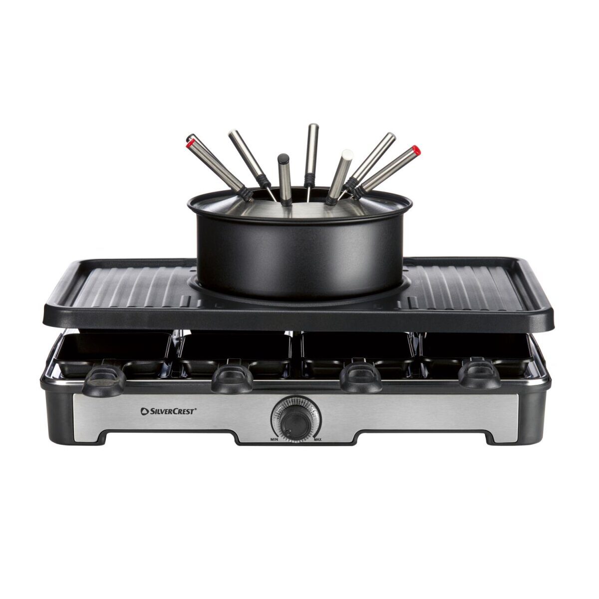 SILVERCREST® premium fondue raclette grill combination SRGF 1400 A3
