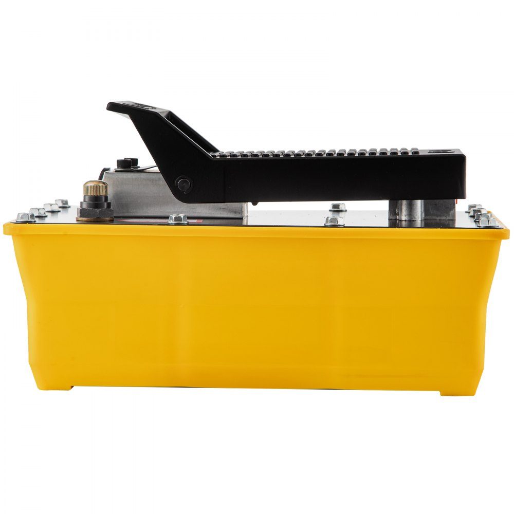 Air Hydraulic Pump, Foot Pump 10,000 PSI, 2.3L Hydraulic Pump with Hose and Spray Gun, 700kg/cm² adjustable pressure and 0.7-1 range for upgrading and moving heavy machinery
