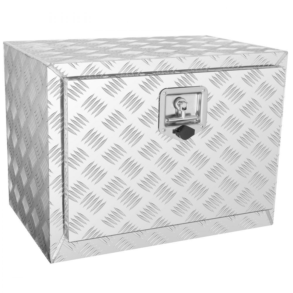 Underbody Truck Box, 610x335x405mm pick-up opbergdoos, aluminium gereedschapskist met slot en sleutels, waterdichte trailer gereedschapskist voor vrachtwagens, bestelwagens, aanhangwagens enz.