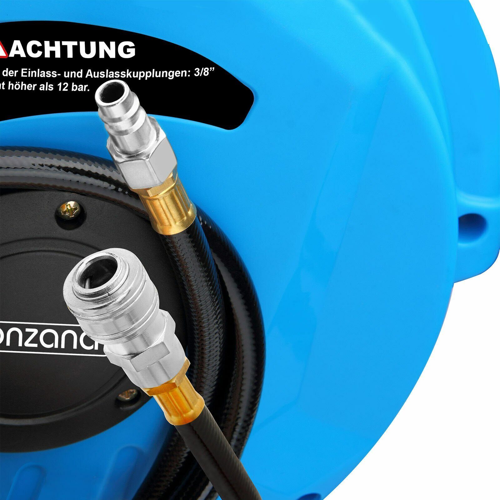 Schlauchaufroller Druckluftschlauchaufroller automatisch 10m 1/4" Anschluss