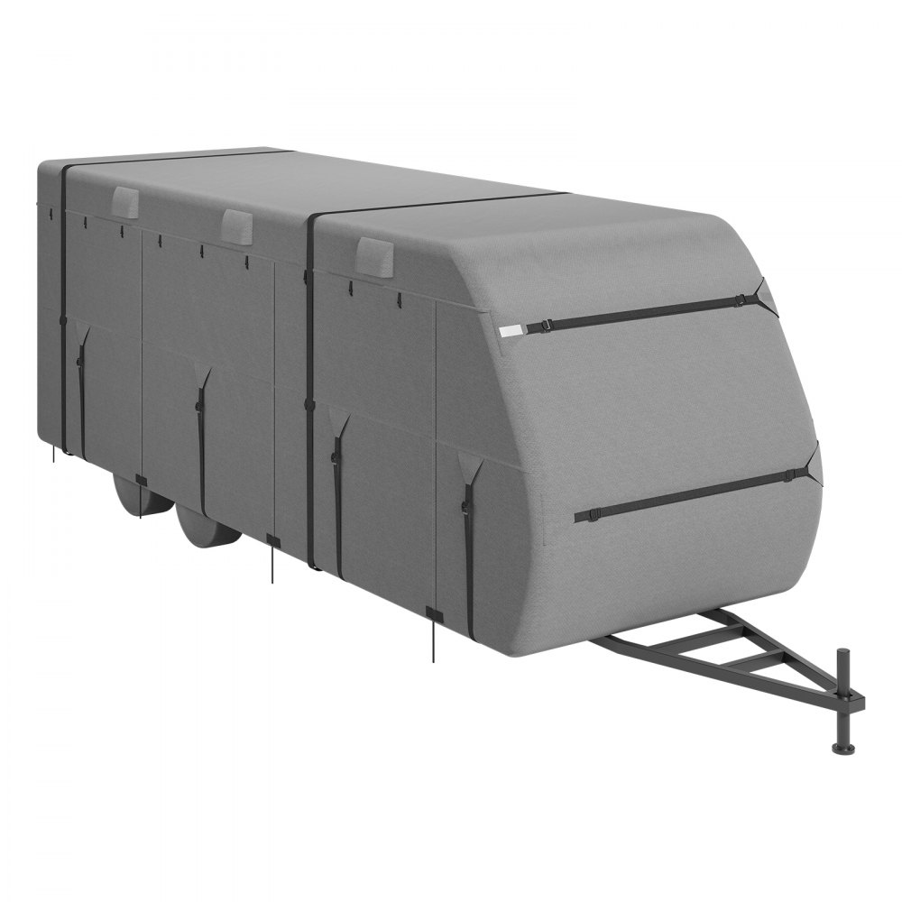 Caravanbeschermhoes voor caravans van 6,7 - 7,3 m, caravanhoes van vliesstof, waterdicht, winddicht, zonbestendig, universele caravanhoes met opbergtas, reparatiepleisters, riemen Caravanbeschermhoes voor caravans van 6,7 - 7,3 m, caravanhoes van vliesstof, waterdicht, winddicht, zonbestendig, universele caravanhoes met opbergtas, reparatiepleisters, riemen