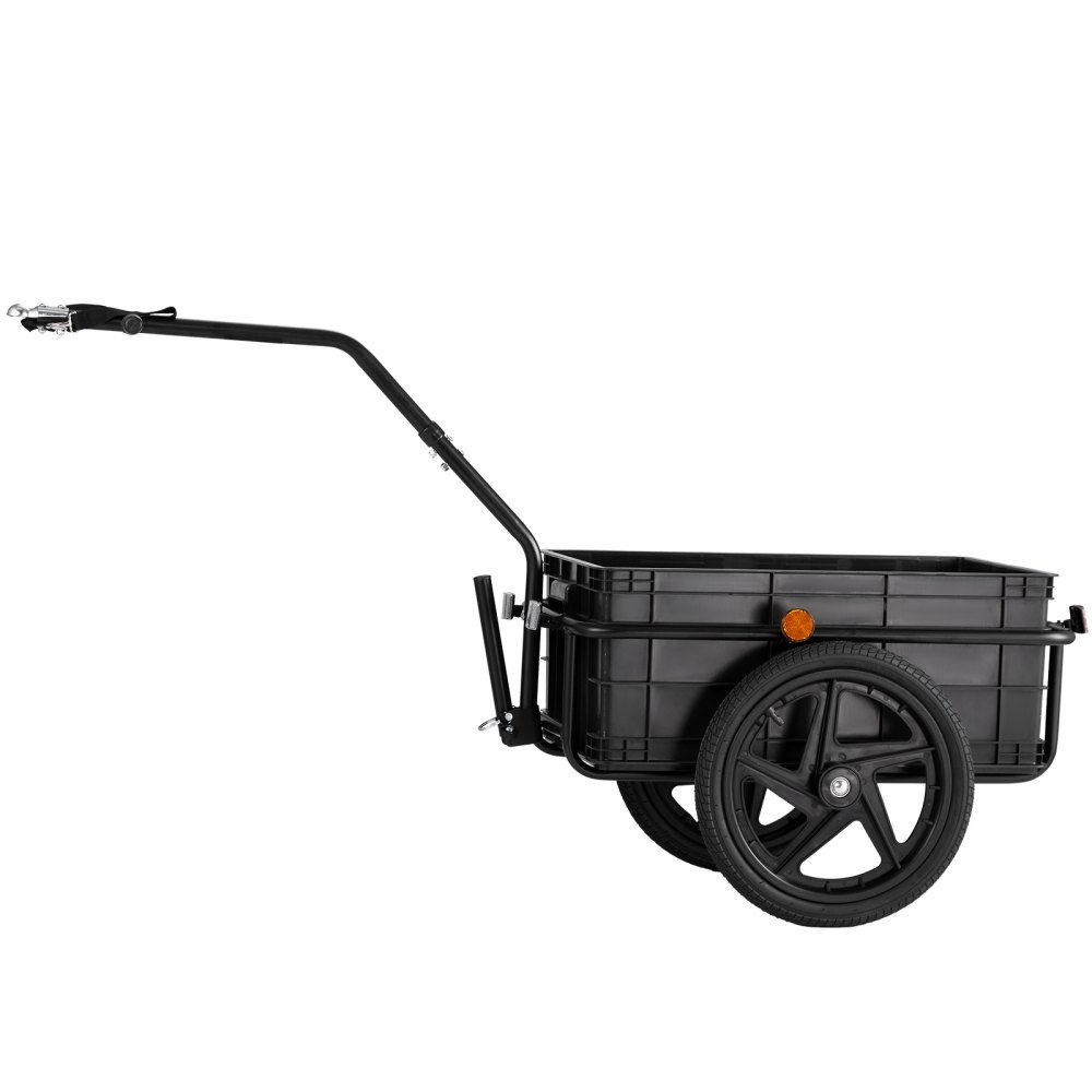 Remorque de vélo, capacité de charge de 40 kg, remorque de transport, pliable et compacte, avec housse d'attelage universelle étanche, roues de 16", convient aux roues de vélo de 25 à 28".
