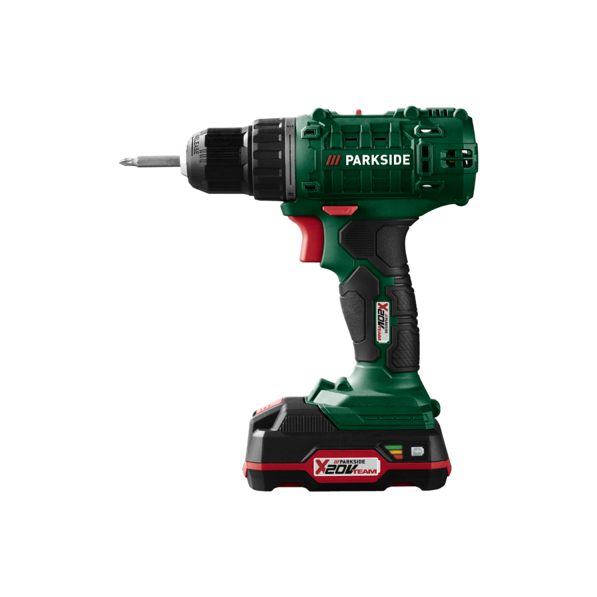 PARKSIDE® 20V cordless drill “PBSSA 20-Li A1”, with battery and charging cable