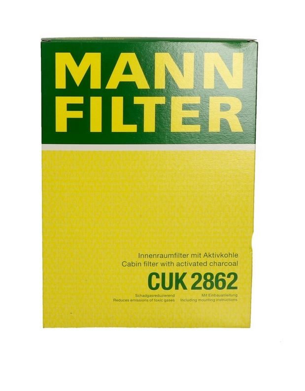 MANN CUK 2862 cabin filter WITH CARBON – Audi · SKODA · VW – Part No. HT-48374