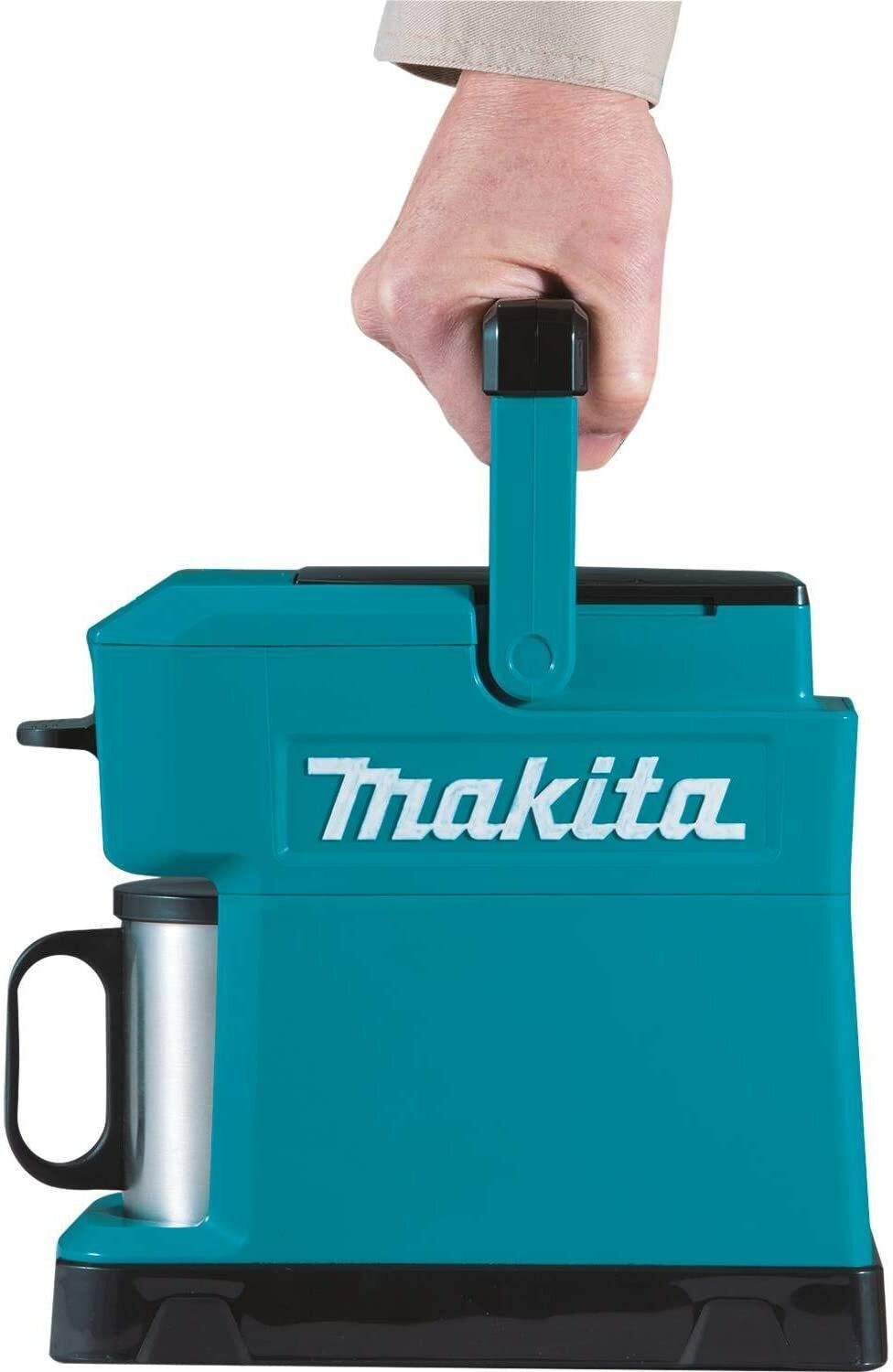 Makita DCM501Z Kaffeemaschine 18 V (ohne Akku, ohne Ladegerät), Schwarz