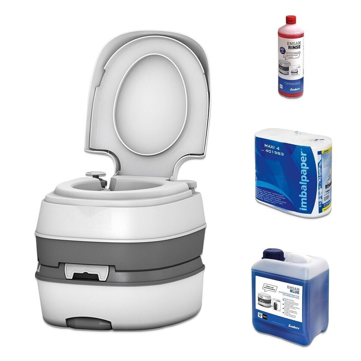 Starterpaket Campingtoilettenset Chemietoilette Campingtoilette