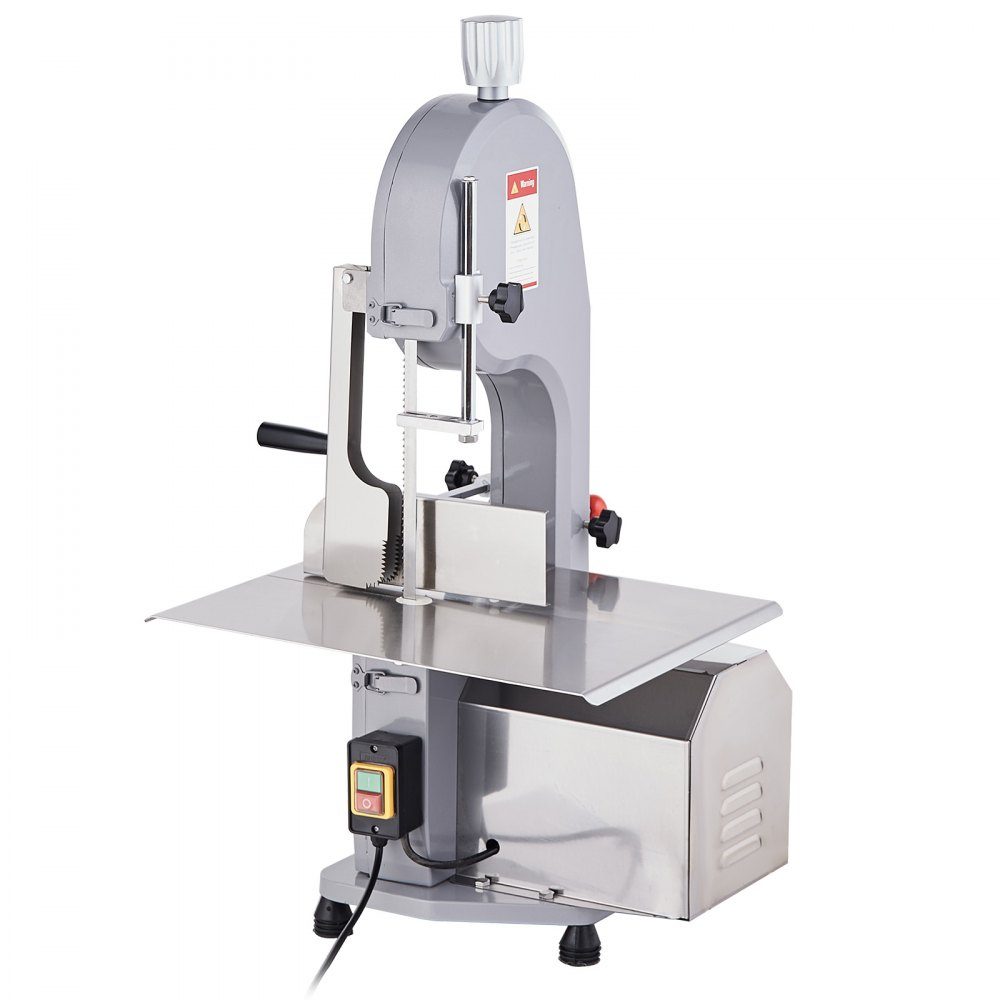 Knochensägemaschine, 1500 W 300 kg/h, elektrische Knochenschneidemaschine, 490 x 380 mm Knochenschneidemaschine, 4–200 mm Schnittstärke, Gastro-Fleischsäge, kommerzielle Knochensäge, Fleischbandsäge
