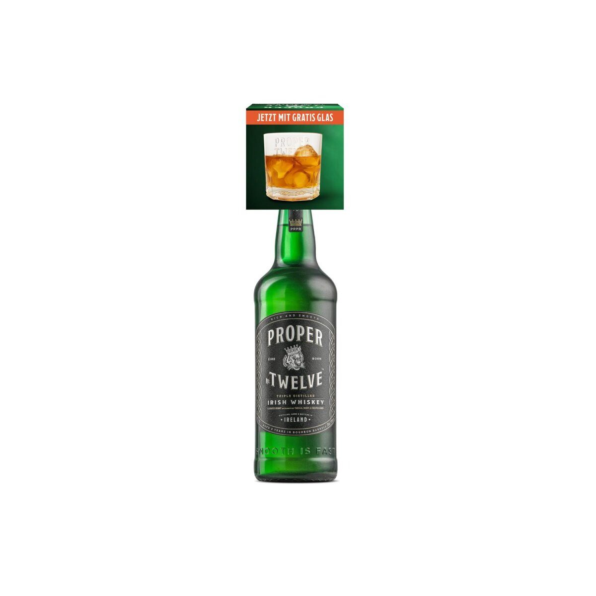 Proper No.Twelve Whiskey Irish Whiskey with glass 40% Vol