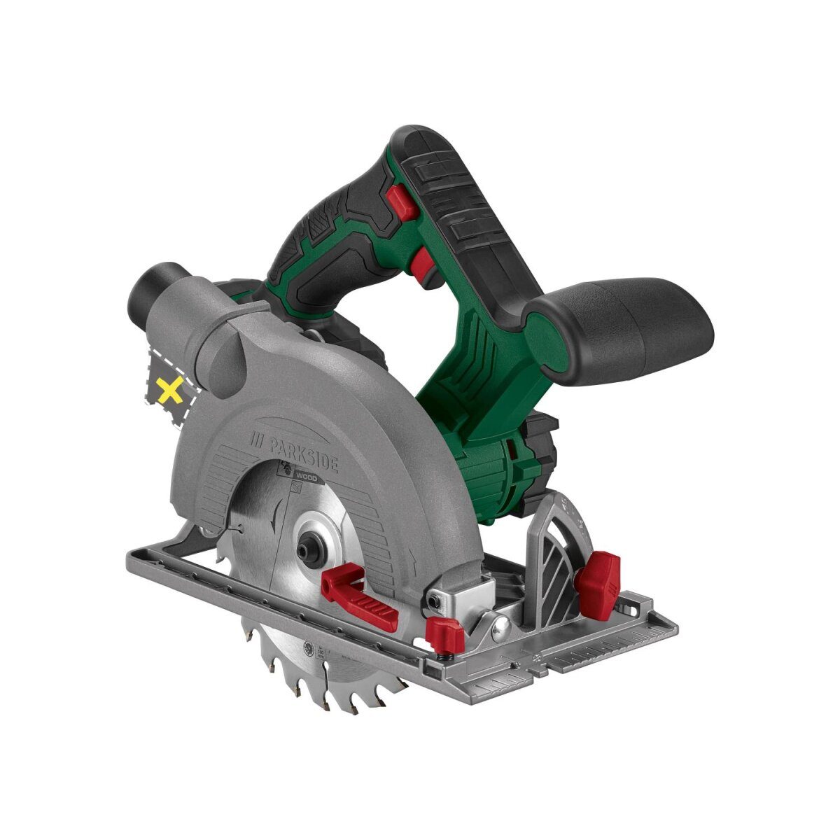 PARKSIDE® 20 V / accu handcirkelzaag “PHKSA 20-Li C4”, goed zonder accu en lader