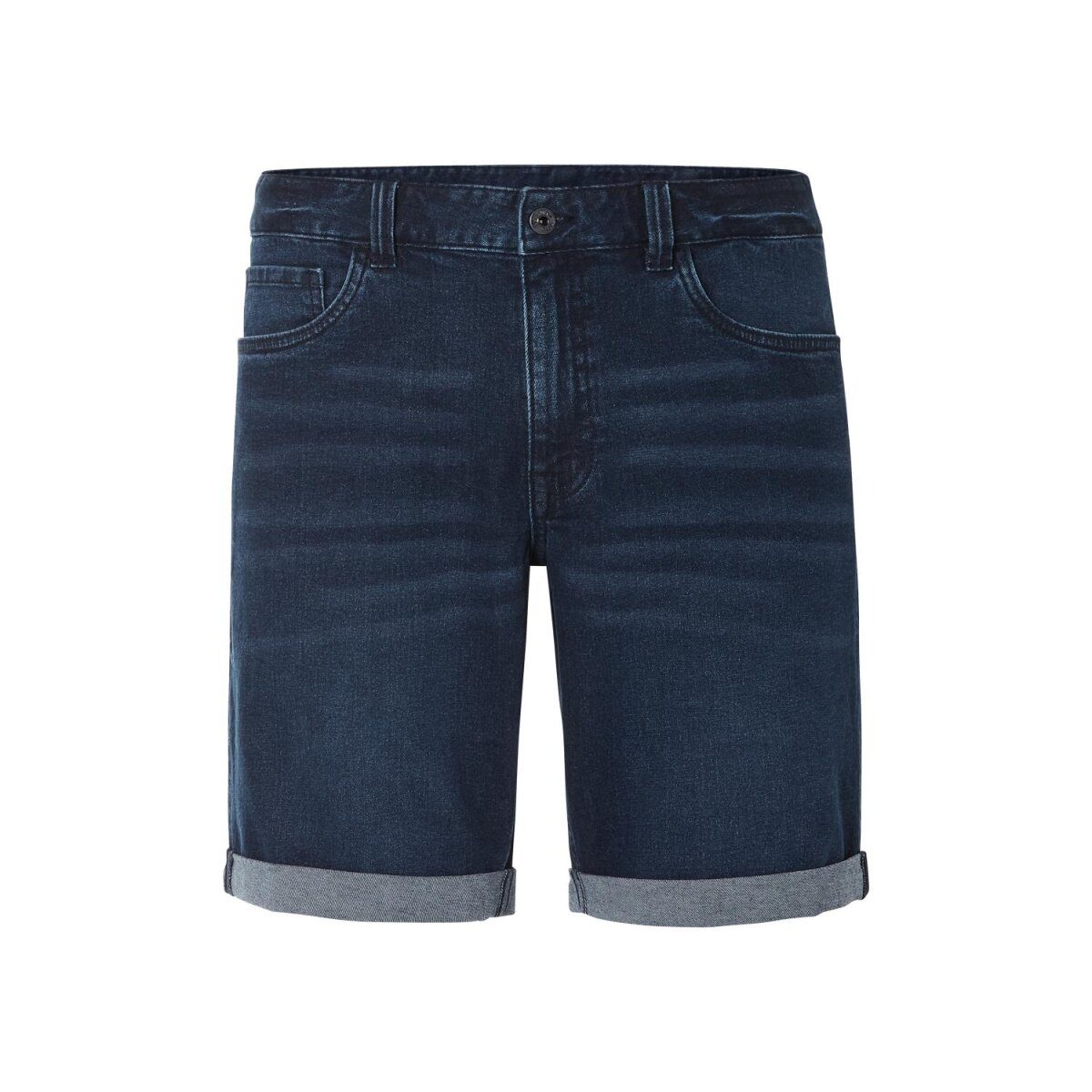LIVERGY® Herren Jeansshorts, 52, dunkelblau